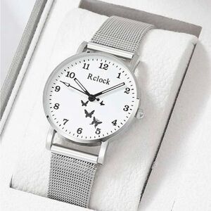 1pc Round Pointer Quartz Watch